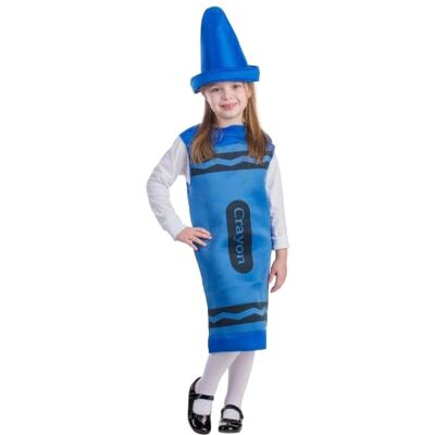 Dress Up America Barn blå Crayon Kostym Dress Up America Barn blå Crayon Kostym
