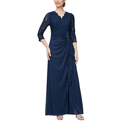 Alex Evenings Alex Lång spetstopp, Empire Waist Dress Klänning för speciella tillfällen (1-pack) Alex Evenings Alex Lång spetstopp, Empire Waist Dress Klänning för speciella tillfällen (1-pack)