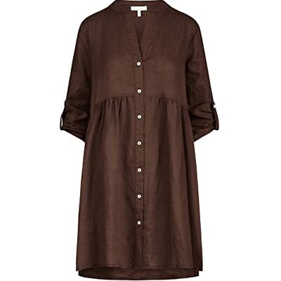 Mint & Mia klänning rent linne, Kakao, 44 Mint & Mia klänning rent linne, Kakao, 44