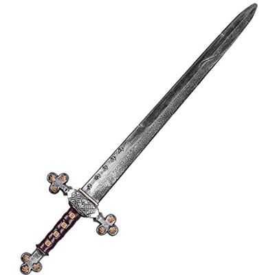 Boland 10203606 44049 – Riddarsvärd, längd 72,5 cm, leksaksvapen, attrappa, plast, skaft, stickvapen, svart, riddare, karneval, karneval, fastnatt, halloween, temafest Boland 10203606 44049 – Riddarsvärd, längd 72,5 cm, leksaksvapen, attrappa, plast, skaft, stickvapen, svart, riddare, karneval, karneval, fastnatt, halloween, temafest