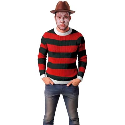 FIESTAS GUIRCA Multifärg Killer Jersey (52-54/L) Skräckskjorta för Halloween och kostymfester Perfekt för vuxna och ungdomar Läskig och rolig stil flerfärgad FIESTAS GUIRCA Multifärg Killer Jersey (52-54/L) Skräckskjorta för Halloween och kostymfester Perfekt för vuxna och ungdomar Läskig och rolig stil flerfärgad