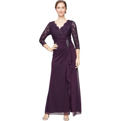Alex Evenings Alex Lång spetstopp, Empire Waist Dress Klänning för speciella tillfällen (1-pack) Alex Evenings Alex Lång spetstopp, Empire Waist Dress Klänning för speciella tillfällen (1-pack)