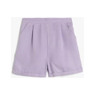 Koton flickor Shorts Shorts Elastic Waistband Modal Fabric Pocket And Pleated Detail Koton flickor Shorts Shorts Elastic Waistband Modal Fabric Pocket And Pleated Detail