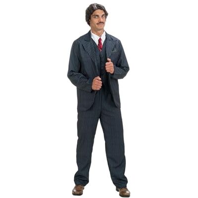 Chaks Onsdag Gomez Addams-kostym, 4-delad kostym för vuxna, outfit för halloween och karneval Chaks Onsdag Gomez Addams-kostym, 4-delad kostym för vuxna, outfit för halloween och karneval