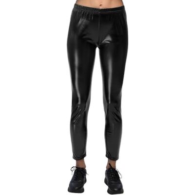 Boland – Metalliska leggings för karneval, festival, temafest eller vardag, glänsande stretchbyxor för karnevaldräkter, 80-talet Boland – Metalliska leggings för karneval, festival, temafest eller vardag, glänsande stretchbyxor för karnevaldräkter, 80-talet