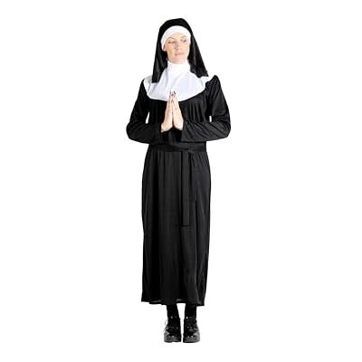 Ciao Nunna kostym flicka vuxen kvinna (en storlek) Ciao Nunna kostym flicka vuxen kvinna (en storlek)