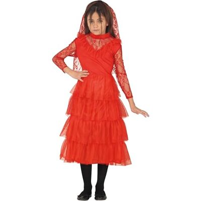 FIESTAS GUIRCA Barnens Red Wife Kostym (10-12/år) Klänning och slöja Brud, Prinsessa och Sagor Kostymer för Halloween, Karneval och Maskeradfester Perfekt för flickor Röd FIESTAS GUIRCA Barnens Red Wife Kostym (10-12/år) Klänning och slöja Brud, Prinsessa och Sagor Kostymer för Halloween, Karneval och Maskeradfester Perfekt för flickor Röd