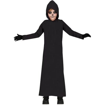 FIESTAS GUIRCA Mörk munkdräkt för barn (5–6 år) Tunika med huva Halloween-kostymer, karneval och maskeradfester perfekt för pojkar och flickor svart FIESTAS GUIRCA Mörk munkdräkt för barn (5–6 år) Tunika med huva Halloween-kostymer, karneval och maskeradfester perfekt för pojkar och flickor svart