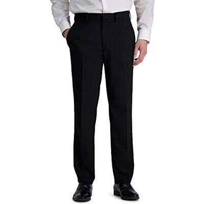 Haggar Jm Premium Stria skräddarsydd passform för män separat byxa affärsset, Svart, 42W x 30L Haggar Jm Premium Stria skräddarsydd passform för män separat byxa affärsset, Svart, 42W x 30L