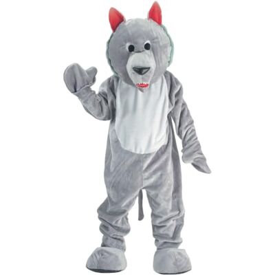Dress Up America Adult hungrig varg Mascot Kostym Dress Up America Adult hungrig varg Mascot Kostym
