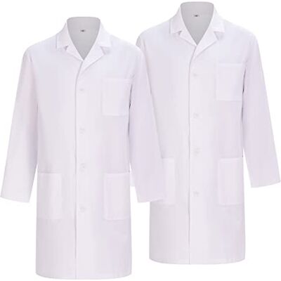 MISEMIYA Pack 2 enheter Laboratory Womens klänning Laboratorium Vit klänning Kvinna Laboratory Klänning Kvinna 8166, Vit, XXL MISEMIYA Pack 2 enheter Laboratory Womens klänning Laboratorium Vit klänning Kvinna Laboratory Klänning Kvinna 8166, Vit, XXL