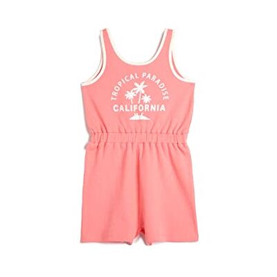Koton flickor Overalls Mini Size Thick Strappy Elastic Waistband Printed Detail Cotton Klänning Koton flickor Overalls Mini Size Thick Strappy Elastic Waistband Printed Detail Cotton Klänning