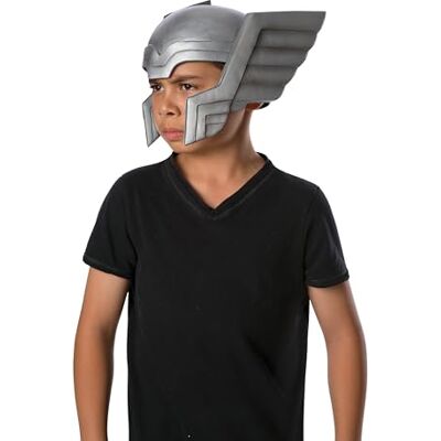 Rubie's Officiell Marvel Avengers Assemble Thor-hjälm, barndräkt en storlek, silver Rubie's Officiell Marvel Avengers Assemble Thor-hjälm, barndräkt en storlek, silver