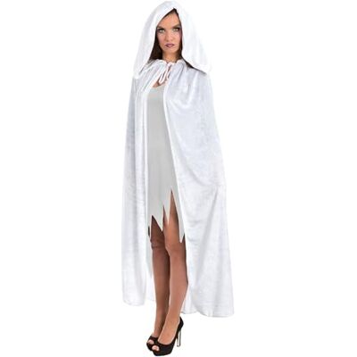 Chaks – sammetskappa med huva 182 cm, lång cape för kvinnor och män, kostym tillbehör för halloween och karneval Chaks – sammetskappa med huva 182 cm, lång cape för kvinnor och män, kostym tillbehör för halloween och karneval