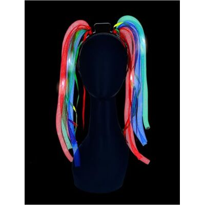 Smiffys LED upplysta regnbåge spagetti pannband batterier ingår, fritidsprodukter fin klänning, barn klä upp sig med text & glo Smiffys LED upplysta regnbåge spagetti pannband batterier ingår, fritidsprodukter fin klänning, barn klä upp sig med text & glo