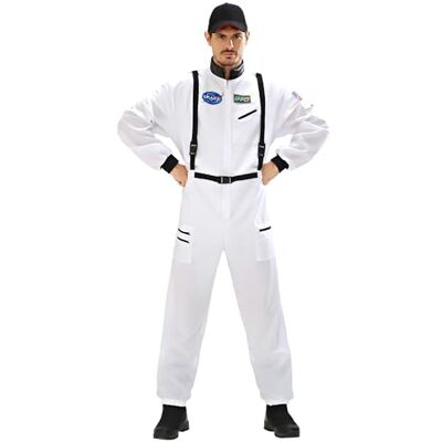W WIDMANN MILANO Party Fashion W WIDMANN MILANO festmode 11044 kostym astronauta astronaut, vit, XXL W WIDMANN MILANO Party Fashion W WIDMANN MILANO festmode 11044 kostym astronauta astronaut, vit, XXL