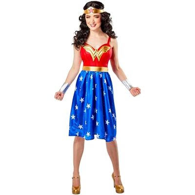 Rubie's Dc Comics Classic Wonder Woman Costume Dress Kostym för vuxna, Se bild, M Rubie's Dc Comics Classic Wonder Woman Costume Dress Kostym för vuxna, Se bild, M