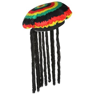 W WIDMANN MILANO Party Fashion 01899 – Rastmössa med dreadlocks, rastafari, hatt, huvudbonad, tillbehör, karneval, temafest W WIDMANN MILANO Party Fashion 01899 – Rastmössa med dreadlocks, rastafari, hatt, huvudbonad, tillbehör, karneval, temafest