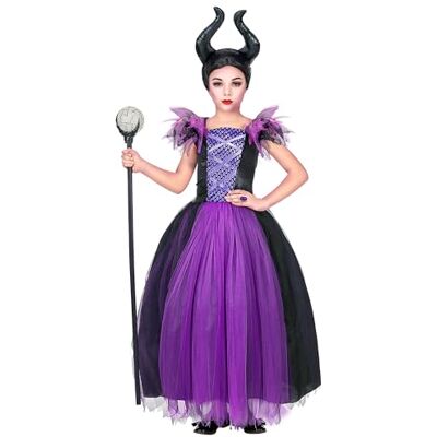 W WIDMANN MILANO Party Fashion MALEFICA" (klänning, headpiece) – (104 cm/2–3 år) W WIDMANN MILANO Party Fashion MALEFICA" (klänning, headpiece) – (104 cm/2–3 år)