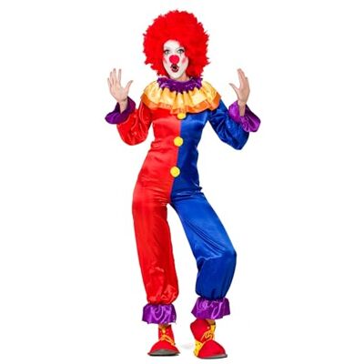 Boland – Kostym clown Luna för kvinnor 2 delar, karnevalkostym för temafest eller karneval, cirkusclown Boland – Kostym clown Luna för kvinnor 2 delar, karnevalkostym för temafest eller karneval, cirkusclown