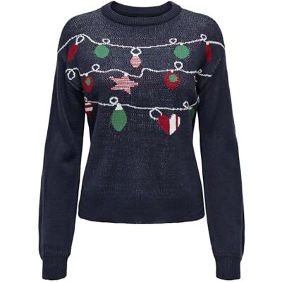 ONLY dam Onlxmas Ls Ballong O-hals Box Knt Tröja ONLY dam Onlxmas Ls Ballong O-hals Box Knt Tröja