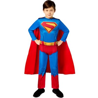 Rubie's Officiell DC Comics Superman-förklädnad för barn storlek 5–6 år halloween Rubie's Officiell DC Comics Superman-förklädnad för barn storlek 5–6 år halloween