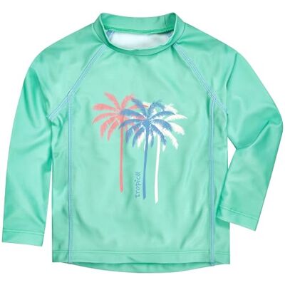 Playshoes Langarmshirt Dermoprotective Jersey, långa palmer mint, 86-92 barn Playshoes Langarmshirt Dermoprotective Jersey, långa palmer mint, 86-92 barn