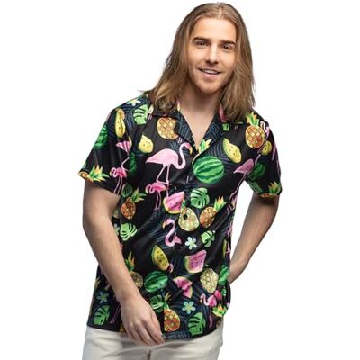 Boland 52187 skjorta svängande flamingo (XXL), flerfärgad, Flerfärgad, XXL Boland 52187 skjorta svängande flamingo (XXL), flerfärgad, Flerfärgad, XXL