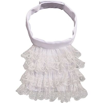BLESSUME Jabot krage retro spets jabot kostym, lite vit jabot BLESSUME Jabot krage retro spets jabot kostym, lite vit jabot