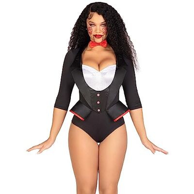Leg Avenue 2 PC Pretty Puppet, includes tuxedo bodysuit and bow tie Leg Avenue 2 PC Pretty Puppet, includes tuxedo bodysuit and bow tie