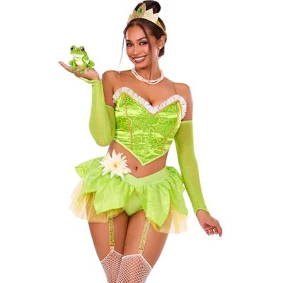 Leg Avenue Bayou Babe Women’s Costume Outfit – Size S – Green Leg Avenue Bayou Babe Women’s Costume Outfit – Size S – Green
