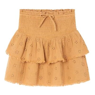 Springfield flickor Falda Set Camel Bordado Suizo Kjol Springfield flickor Falda Set Camel Bordado Suizo Kjol