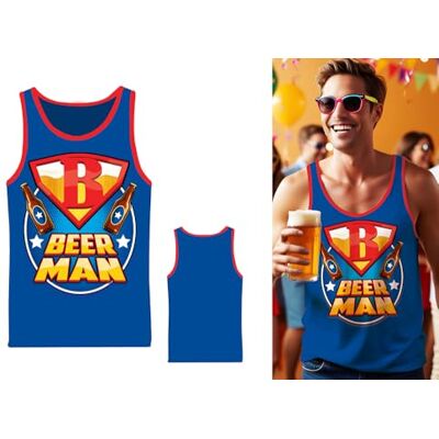 FIESTAS GUIRCA Beerman T-shirt med keps (52-54/L) Kostymtillbehör för vuxna män perfekt för maskeradfester, karneval och halloween flerfärgad FIESTAS GUIRCA Beerman T-shirt med keps (52-54/L) Kostymtillbehör för vuxna män perfekt för maskeradfester, karneval och halloween flerfärgad
