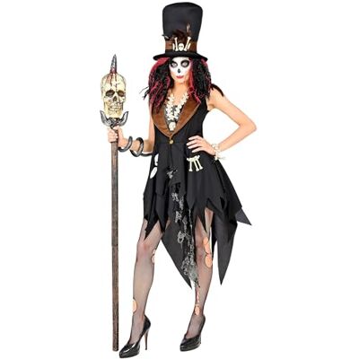 W WIDMANN MILANO Party Fashion – Kostym Voodoo präster, klänning, häxa, magiker, halloween utklädnad W WIDMANN MILANO Party Fashion – Kostym Voodoo präster, klänning, häxa, magiker, halloween utklädnad