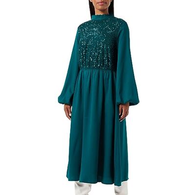 usha Långärmad damklänning, 10524670, grön, L, Grön, L usha Långärmad damklänning, 10524670, grön, L, Grön, L