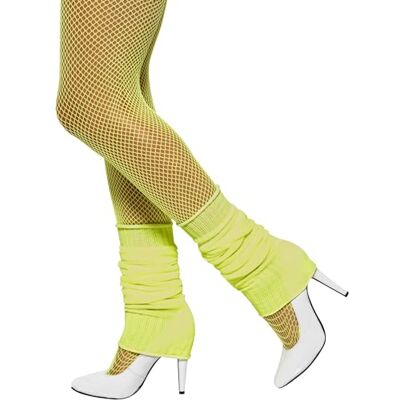 Smiffys dam benskulpturer, en storlek, neon gul, 32799 Smiffys dam benskulpturer, en storlek, neon gul, 32799