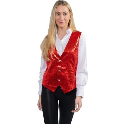 Dress Up America herr utklädnad Amerika helt fodrad guld paljettväst för vuxen guld paljettväst (förpackning med 1) Dress Up America herr utklädnad Amerika helt fodrad guld paljettväst för vuxen guld paljettväst (förpackning med 1)