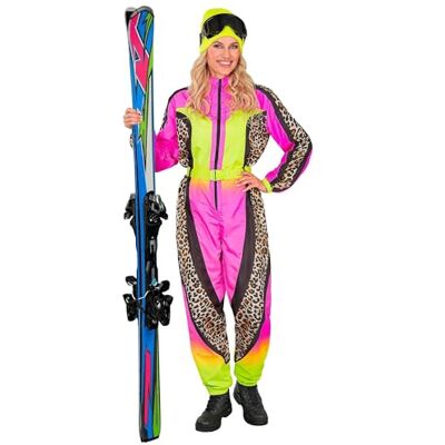 W WIDMANN MILANO Party Fashion – skiddräkt för kvinnor, overall med bälte, djurmönster kostym, för karneval, aprèsskidor och festival W WIDMANN MILANO Party Fashion – skiddräkt för kvinnor, overall med bälte, djurmönster kostym, för karneval, aprèsskidor och festival