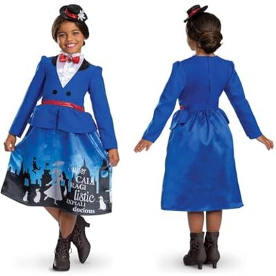 Disguise LIRAGRAM- Disney Mary Poppins kostym blå Deluxe, storlek 5–6 år (1) Disguise LIRAGRAM- Disney Mary Poppins kostym blå Deluxe, storlek 5–6 år (1)
