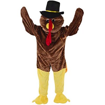 Dress Up America Turkiet Mascot Costume One Size Dress Up America Turkiet Mascot Costume One Size