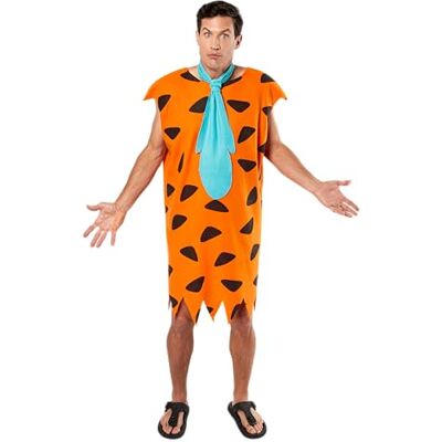 Rubie's Herr Flintstones Fred Flintstone kostym, standard, Som visat, XL Rubie's Herr Flintstones Fred Flintstone kostym, standard, Som visat, XL