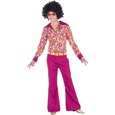 Boland 84049 Vuxen Hippie Groove-kostym, flerfärgad, M-L Boland 84049 Vuxen Hippie Groove-kostym, flerfärgad, M-L