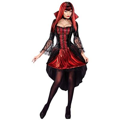 W WIDMANN MILANO Party Fashion Vampire 7633 Kostym, Röd, Svart, L W WIDMANN MILANO Party Fashion Vampire 7633 Kostym, Röd, Svart, L