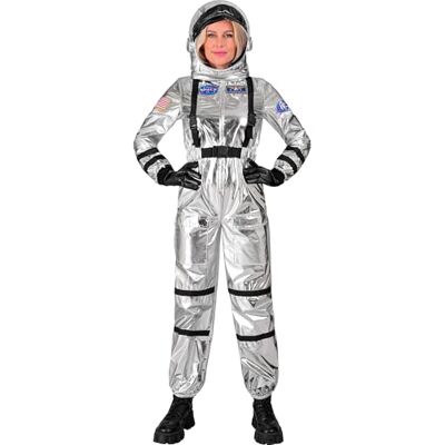 W WIDMANN MILANO Party Fashion – Kostym astronaut för kvinnor, rymddräkt med hjälm, rymdsöverall, rymdförare, karnevalkostymer W WIDMANN MILANO Party Fashion – Kostym astronaut för kvinnor, rymddräkt med hjälm, rymdsöverall, rymdförare, karnevalkostymer