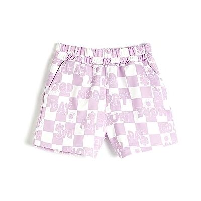 Koton flickor Shorts Shorts Elastic Waistband Pockets Printed Koton flickor Shorts Shorts Elastic Waistband Pockets Printed