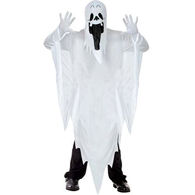 Ciao Ghost costume disguise fancy dress unisex adult (One size XL), white Ciao Ghost costume disguise fancy dress unisex adult (One size XL), white