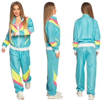 Boland 88531 – dräkt träningsoverall 80-talet med fickor, jacka och byxor, campingdräkt, joggingdräkt, svensexa, retrostil, idrottare, gruppkostym, temafest, karneval Boland 88531 – dräkt träningsoverall 80-talet med fickor, jacka och byxor, campingdräkt, joggingdräkt, svensexa, retrostil, idrottare, gruppkostym, temafest, karneval
