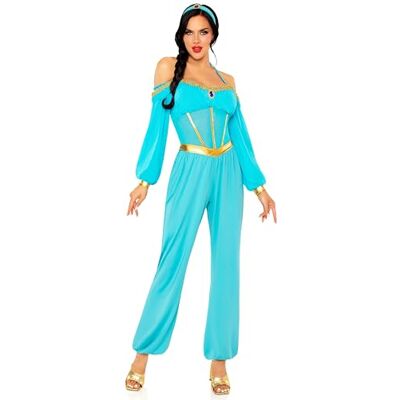 Leg Avenue Desert Princess Halter Jumpsuit Costume – Size S – Turquoise Leg Avenue Desert Princess Halter Jumpsuit Costume – Size S – Turquoise