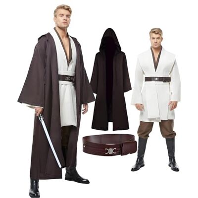 Cosplaysky Men's Tunic Cosplay Costume Adults Outfits Halloween Robe Hooded Uniform Full Set Cosplaysky Men's Tunic Cosplay Costume Adults Outfits Halloween Robe Hooded Uniform Full Set