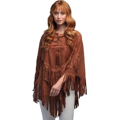 Boland 44539 – hippie poncho, cape, tillbehör för flower power kostymer, tillbehör för festival, karneval eller temafest Boland 44539 – hippie poncho, cape, tillbehör för flower power kostymer, tillbehör för festival, karneval eller temafest